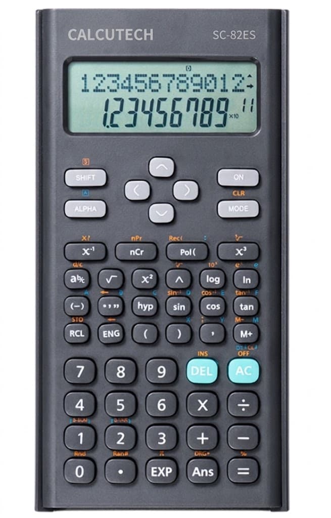 CALCUTECH SC-82ES 科学计算器正面